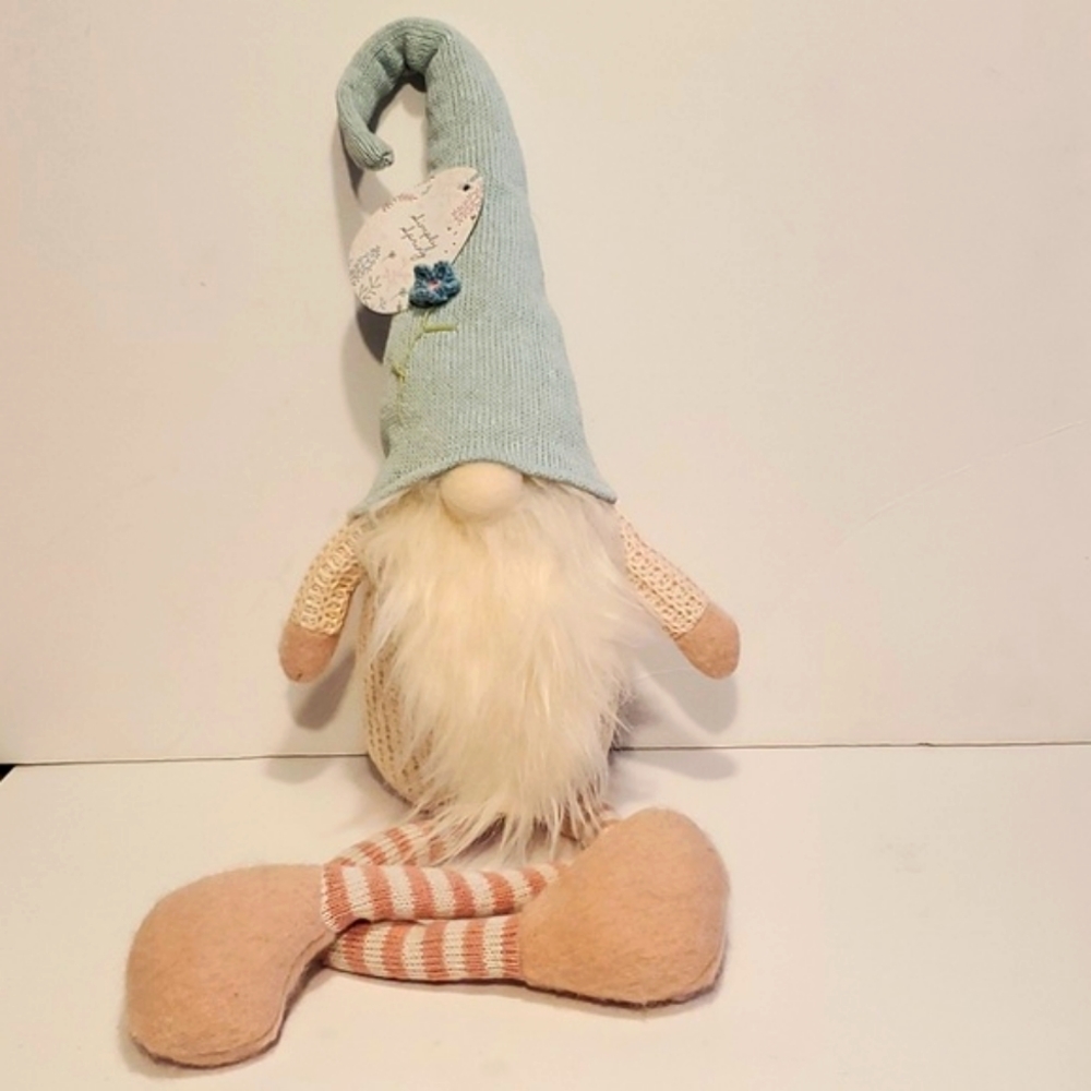 Simply Spring Large Sitting Gnome NWT'S